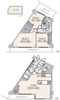 【間取り】 | エバーグリーンパレス新宿