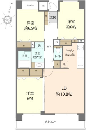 パークシティ庚午中の間取り