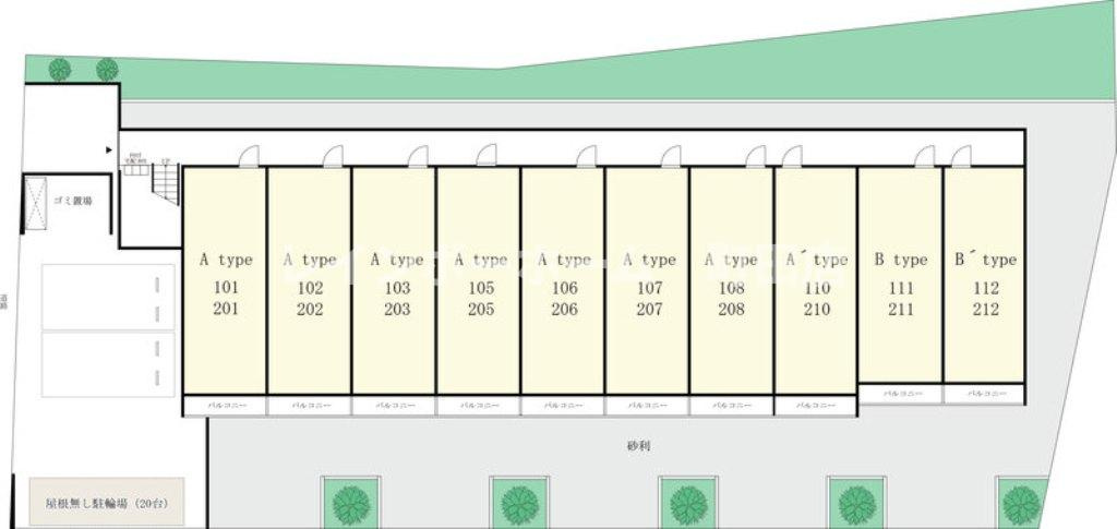 グレイス大塚・帝京大学※初期費用分割あと払いサービス利用可能物件の区画図