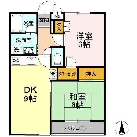 セブンアルコ　A棟の間取り