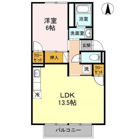 タウン妹尾の間取り