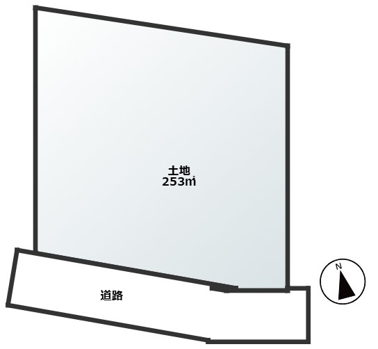 四街道市長岡土地の区画図