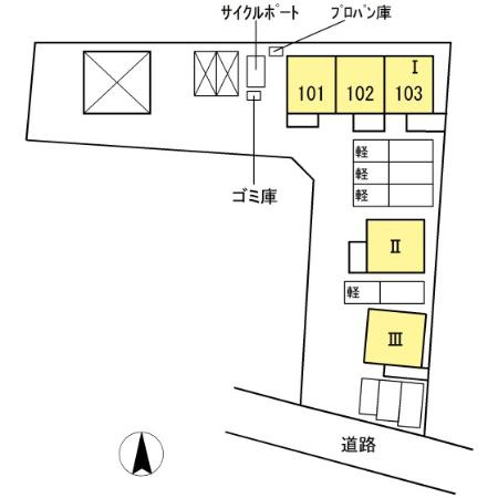 ノース　パーク　Ⅱの区画図
