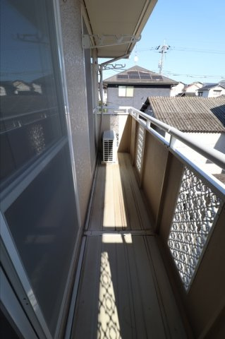 ハイツNINOWARI　A棟のバルコニー