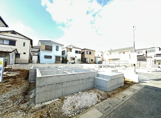 【外観】 | 富士見市水谷東1丁目　新築一戸建住宅　全4棟　(志木本店) | 販売現地／2025年12月6日撮影　
2026年2月完成予定。