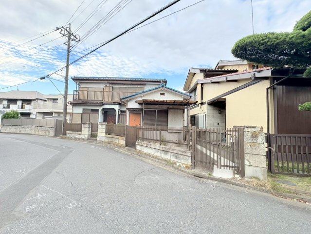 川越市吉田　建築条件なし売地　東武東上線『霞ヶ関駅』徒歩13分　【上戸小学区】の前面道路含む現地写真