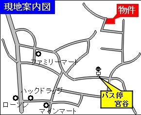シティハイム　パンジーの地図|案内図