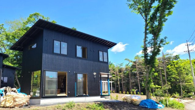 西軽井沢 追分エリア サウナ付き3LDKの新築戸建の外観