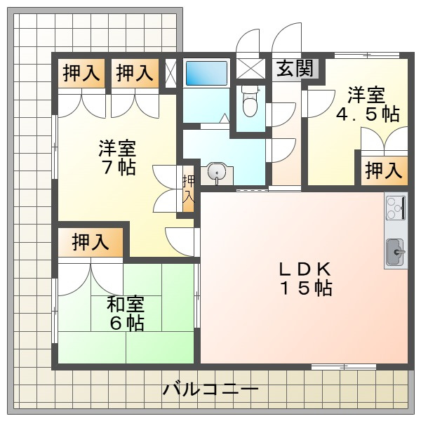 ヴィレッジ板宿の間取り
