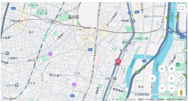 【地図】 | ★仲介手数料無料★東大井スカイハイツ(耐震適合物件）