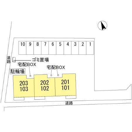 マーメゾン新福の区画図