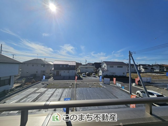 いろどりアイタウン小山市粟宮22-P1　12号棟の展望|バルコニーからの眺めです！