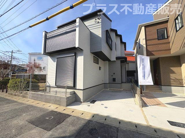 【外観】 | 福岡市南区若久6丁目　1号棟（全3棟）【仲介手数料無料・0円】 | 完成しました。物件内部もご見学頂けます。プラス不動産販売にお任せ下さい。