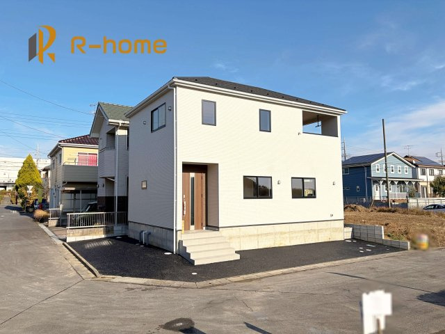 龍ケ崎市白羽第9　新築戸建て　1号棟の外観|ご予約を頂ければ、『平日』はもちろん『早朝』や『夜間』もご見学可能です♪お気軽にお申し付けください♪