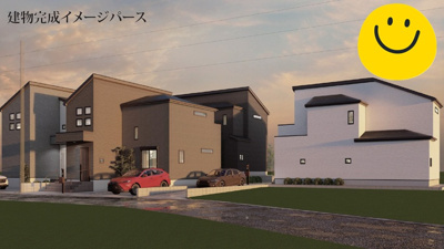 【外観パース】 | 伊勢原市下糟屋　全５棟　新築住宅