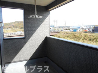 【バルコニー】 | 西郷村米堀川向新築一戸建て4棟 | 落ち着いた時間を過ごせるバルコニーです