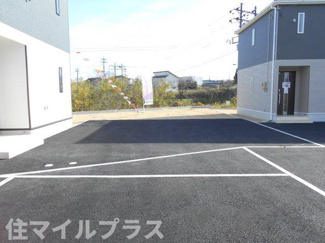 【駐車場】 | 西郷村米堀川向新築一戸建て4棟 | 駐車場があるので、車を買う予定の方も安心です