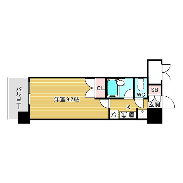 パークフラッツ江坂の間取り