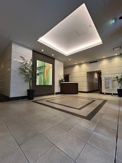 アビティ江坂のロビー|清潔なロビーです