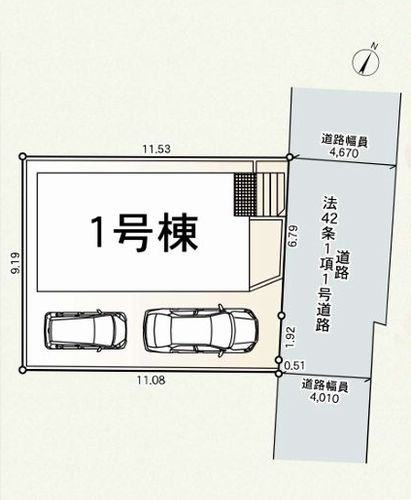 【区画図】 | 【仲介手数料０円】厚木市関口第17　新築一戸建て | 厚木市関口第17　新築一戸建て