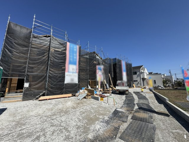 所沢市久米・全3棟　新築一戸建　2号棟　～駐車並列2台～の外観|現地写真（2026年3月12日撮影）