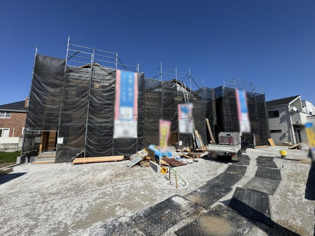 所沢市久米・全3棟　新築一戸建　2号棟　～駐車並列2台～の外観|現地写真（2026年3月12日撮影）