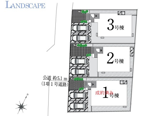 【区画図】GRAN　FELIDIA千葉市稲毛区長沼町4期