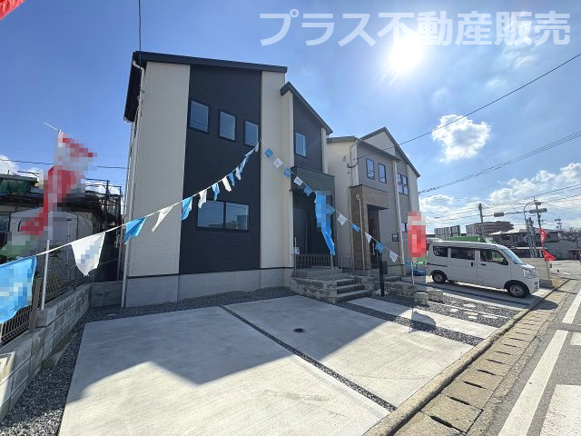 【外観】 | 大野城市乙金東1丁目2期・3期　1号棟（全3棟）【仲介手数料無料・0円】 | 完成イメージの外観パースです。