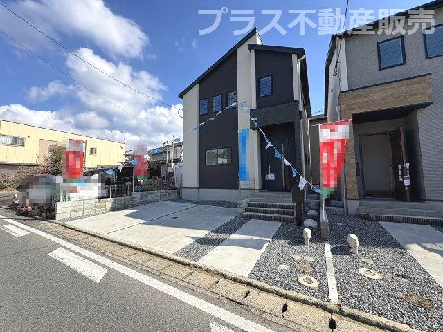 【外観】 | 大野城市乙金東1丁目2期・3期　1号棟（全3棟）【仲介手数料無料・0円】 | 現地写真。プラス不動産販売なら、現場の全ての棟をまとめてご見学頂けます。