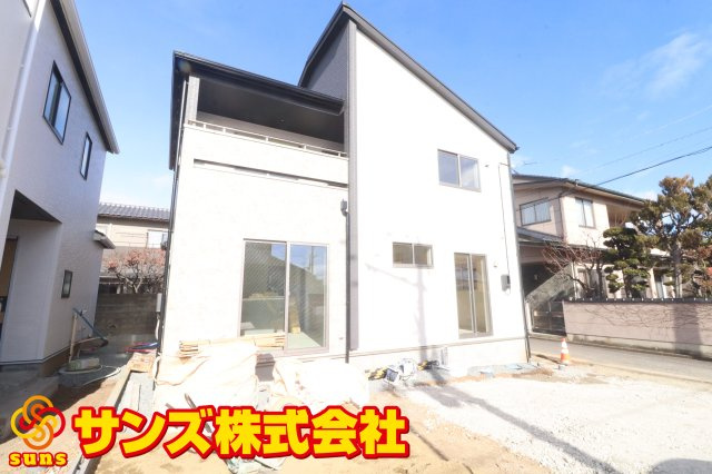 郡山市小原田２丁目　　　1号棟　　　小原田小学校、小原田中学区の外観|南東側から見た区画全体