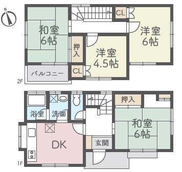 【間取り】 | 茅ヶ崎市萩園中古戸建