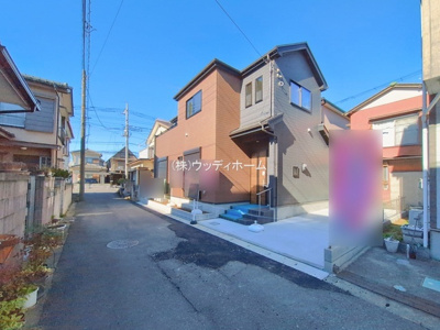 【前面道路含む現地写真】 | 春日部市大枝　新築一戸建て