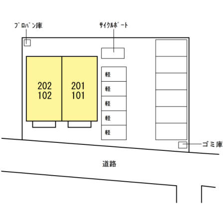 ＲＡＦＦＩＮＥの区画図