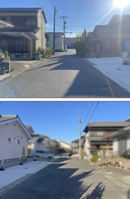 【前面道路含む現地写真】 | 四日市市ときわ５丁目 | 前面道路