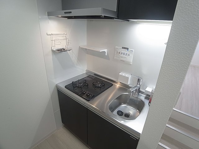 あんしん宮川町のキッチン|２口ガス・システムキッチン