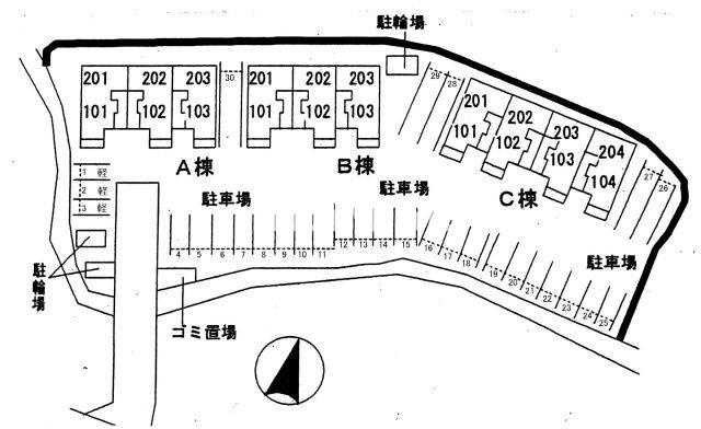 ラ・ベレッツァⅡの区画図