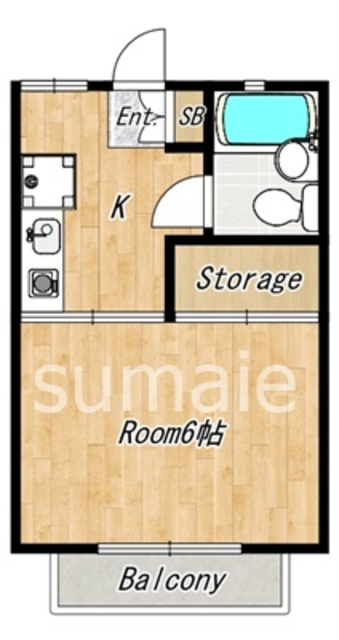 スナハイツの間取り|人気のフローリングです。