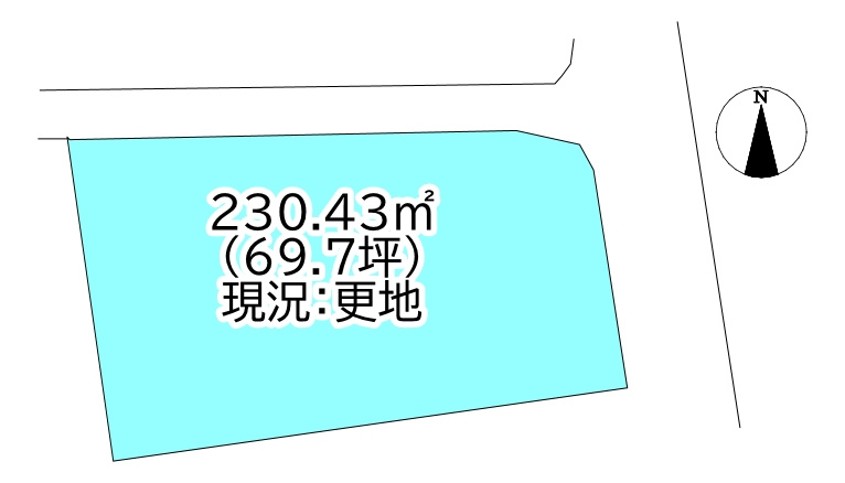 中村4丁目　売土地の土地図