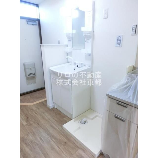 練馬区上石神井４丁目のアパートの独立洗面台