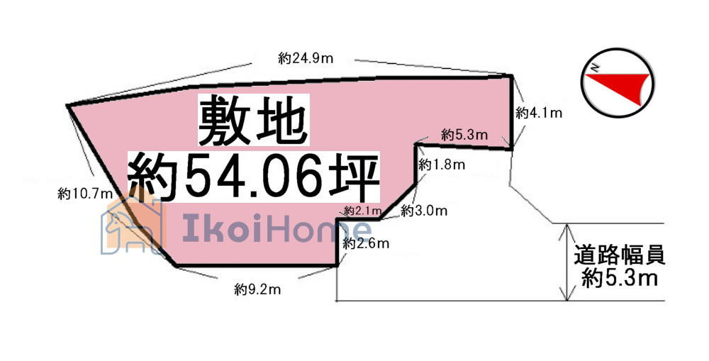 明石市魚住町西岡　土地の土地図|●年中無休：当日予約可●建築条件無しのため、お好きなハウスメーカーにて建築可能です。
