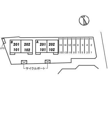 【区画図】 | シャーメゾン美月 A棟