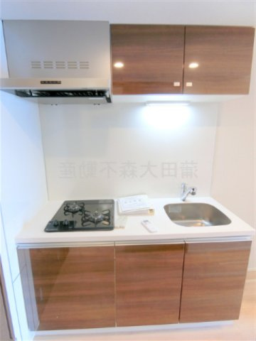 ドゥーエ梅屋敷のキッチン|2口ガスシステムキッチン