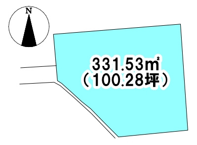 中村2丁目　売土地の土地図