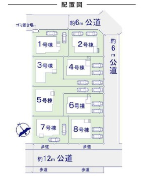 市川市北方町４丁目５期の区画図