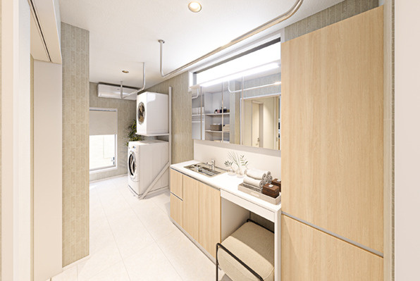 板橋区徳丸4丁目　贅沢仕様　快適大型邸宅　全1棟の独立洗面台