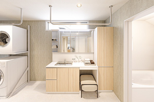 板橋区徳丸4丁目　贅沢仕様　快適大型邸宅　全1棟の独立洗面台