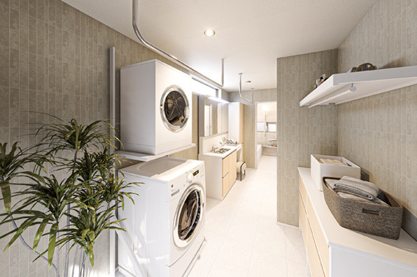 板橋区徳丸4丁目　贅沢仕様　快適大型邸宅　全1棟のランドリースペース