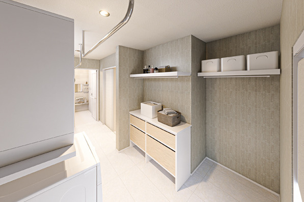 板橋区徳丸4丁目　贅沢仕様　快適大型邸宅　全1棟のランドリースペース