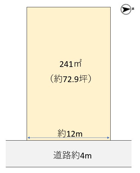 北区松浜6丁目　土地の土地図