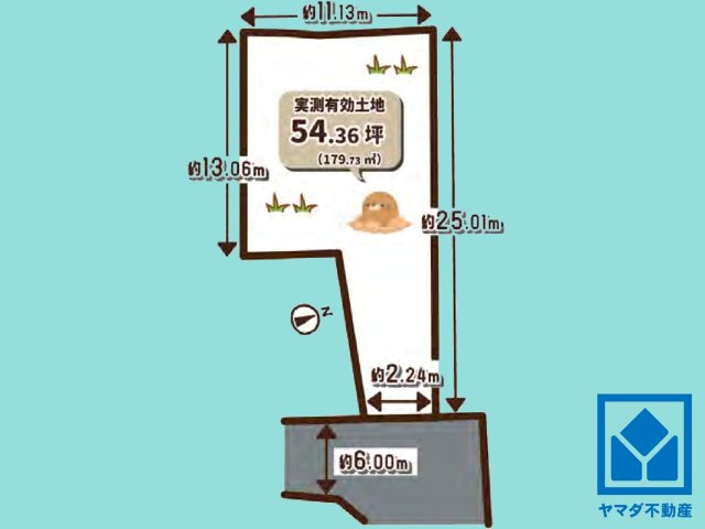 伏見区桃山最上町の土地図